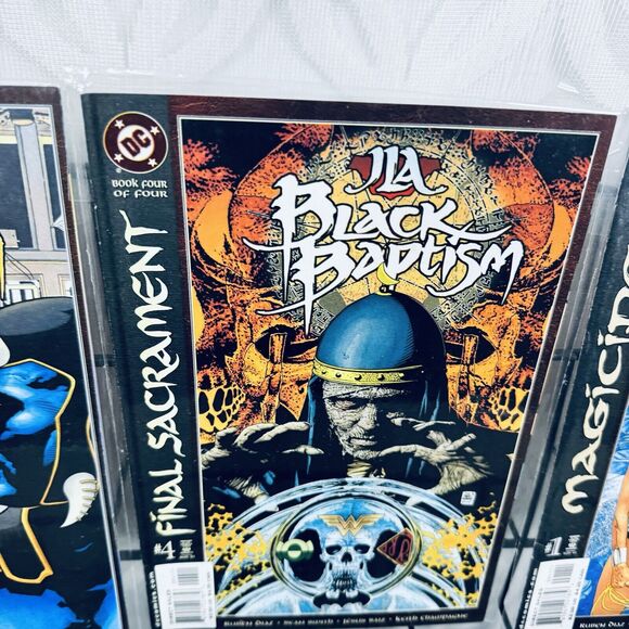 JLA Black Baptism 1-4 & Justice Leagues 1-6 Lot Arkham Aliens Atlantis Amazons - Picture 4 of 9